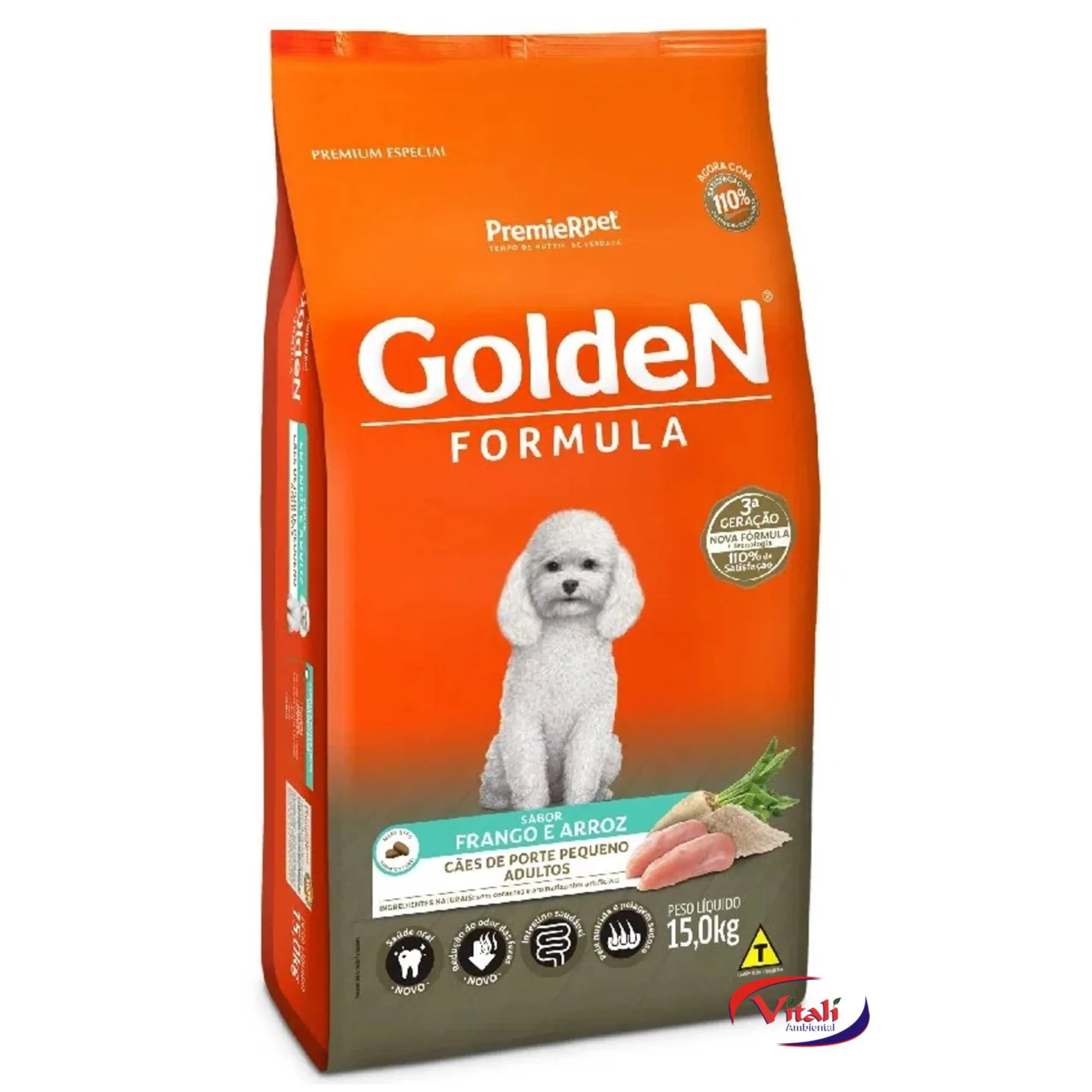 GOLDEN FORMULA ADULTOS MINI BITS FRANGO 15KG