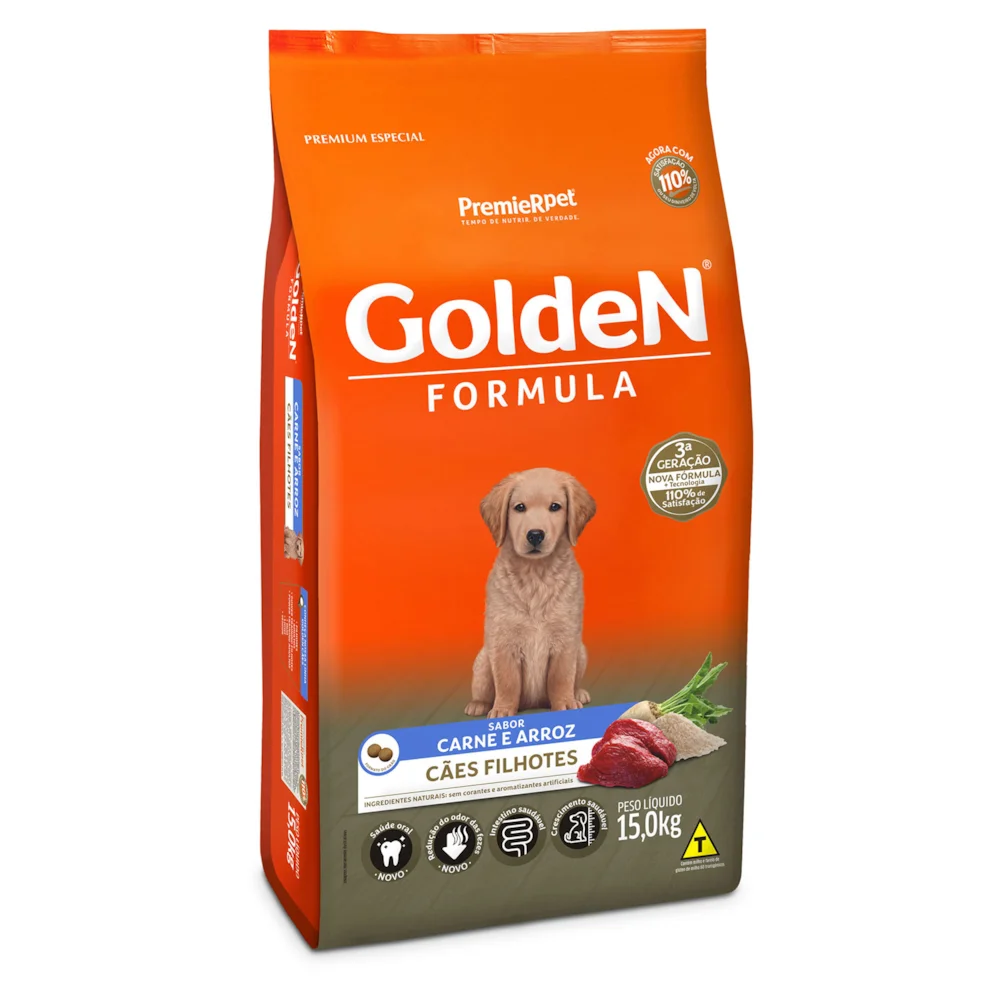 GOLDEN FORMULA FILHOTES CARNE 15KG